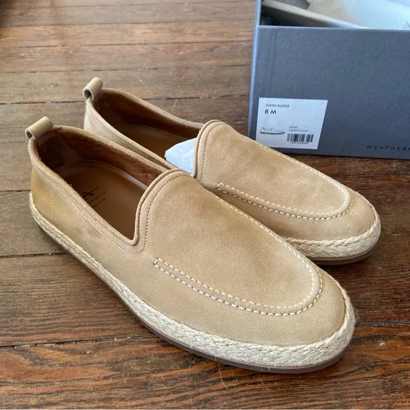 AQUATALIA WEATHERPROOF BRIAN SUEDE TAN MEN Shoes LOAFERS SIZE 9.5 AQUATALIA WEATHERPROOF BRIAN SUEDE BROWN COLOR MEN Shoes  main image 2